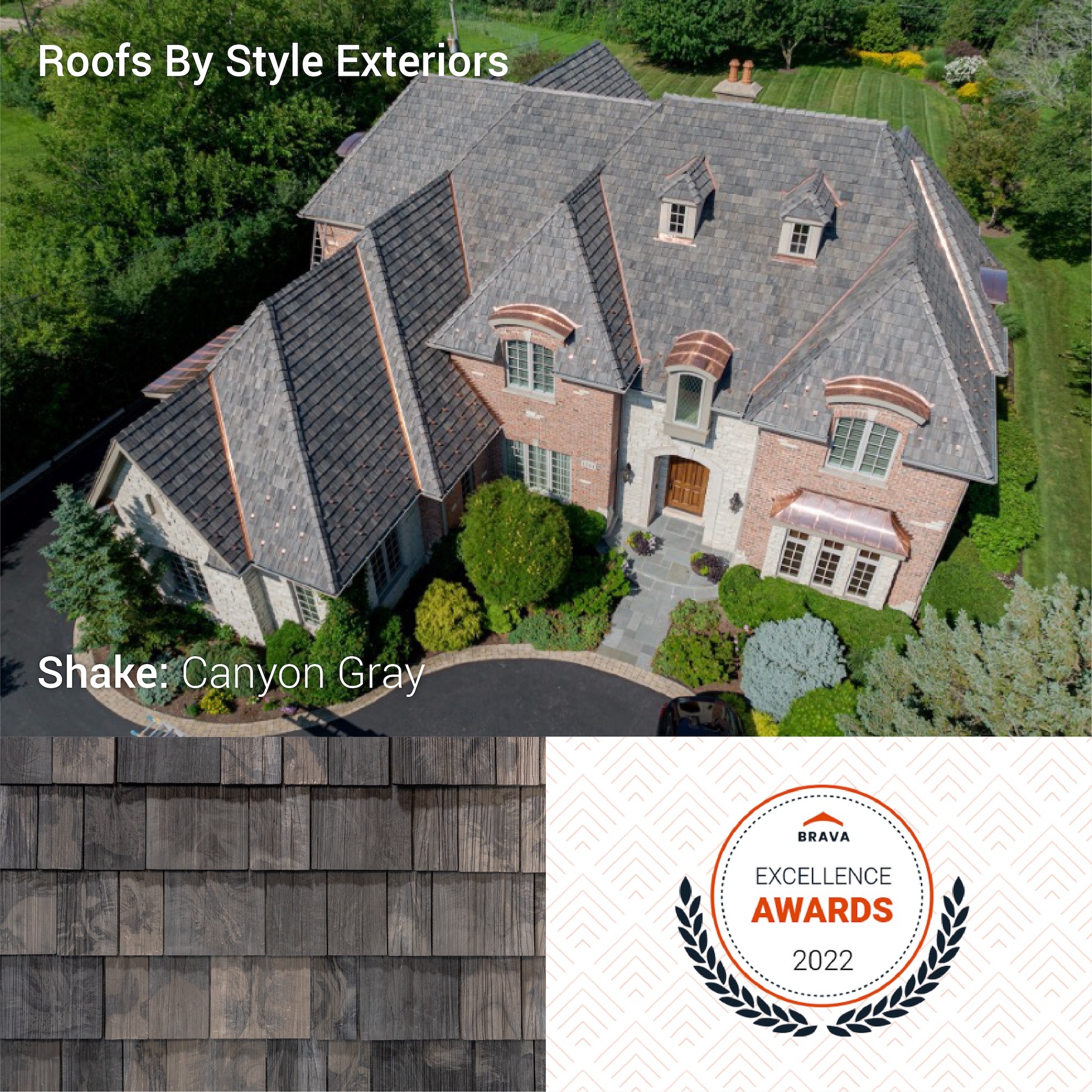 Style Exteriors Shake: Canyon Grey