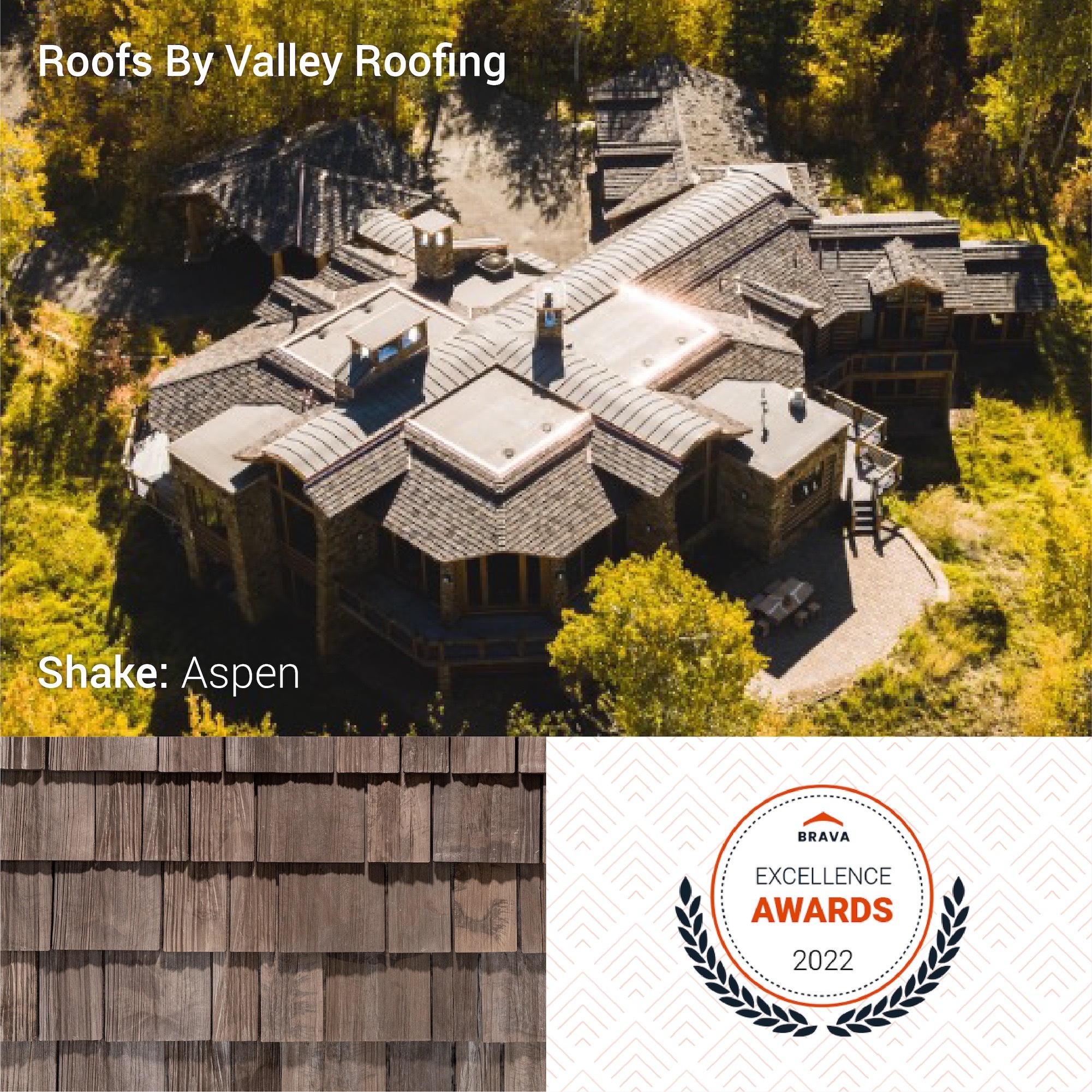 Valley Roofing Shake: Aspen